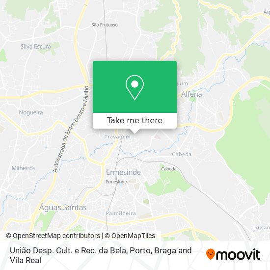 União Desp. Cult. e Rec. da Bela map