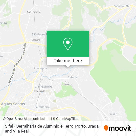 Sifal - Serralharia de Alumínio e Ferro map