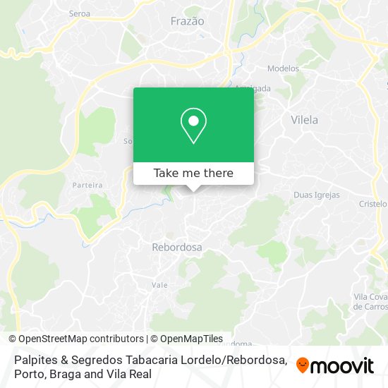 Palpites & Segredos Tabacaria Lordelo / Rebordosa map