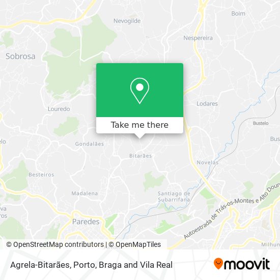 Agrela-Bitarães mapa