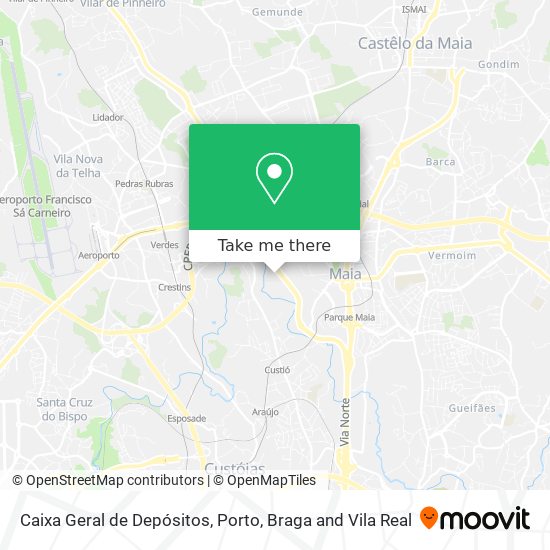 Caixa Geral de Depósitos mapa