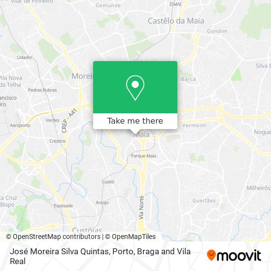 José Moreira Silva Quintas map