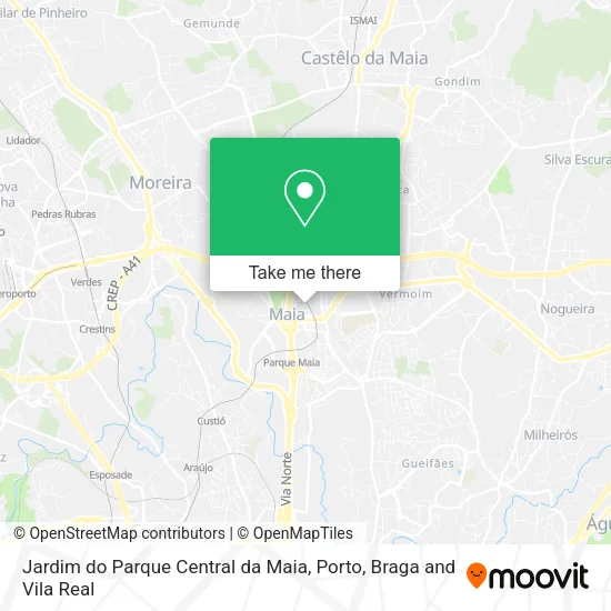 Jardim do Parque Central da Maia map