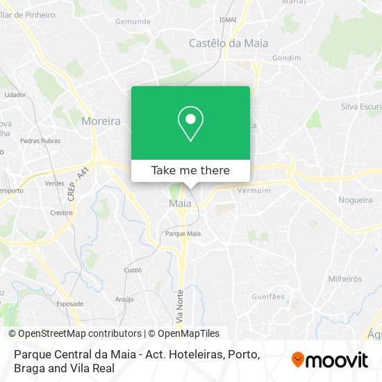 Parque Central da Maia - Act. Hoteleiras map