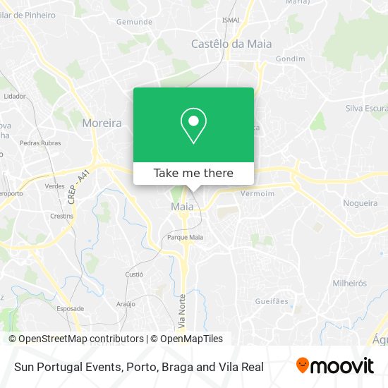 Sun Portugal Events map