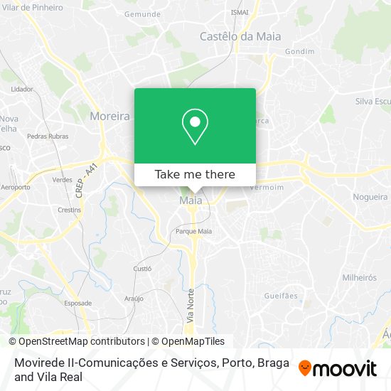 Movirede II-Comunicações e Serviços map