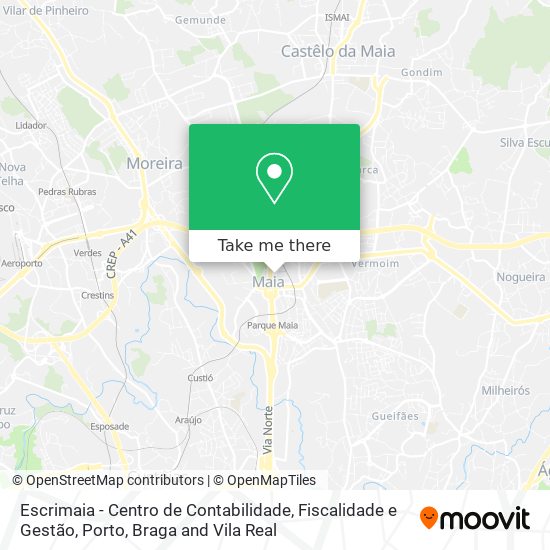 Escrimaia - Centro de Contabilidade, Fiscalidade e Gestão map