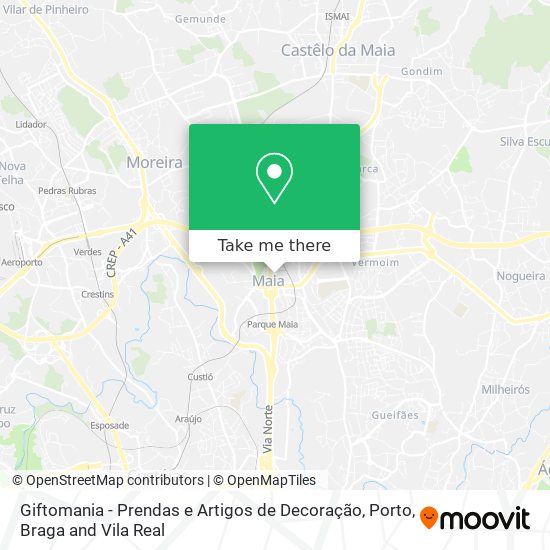 Giftomania - Prendas e Artigos de Decoração map