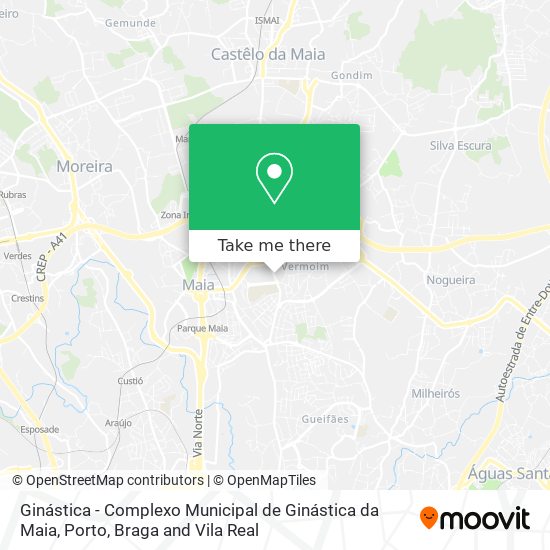 Ginástica - Complexo Municipal de Ginástica da Maia map