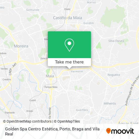 Golden Spa Centro Estética map