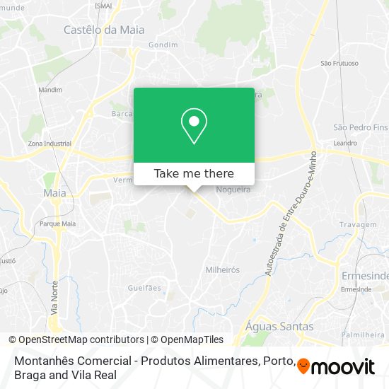 Montanhês Comercial - Produtos Alimentares mapa