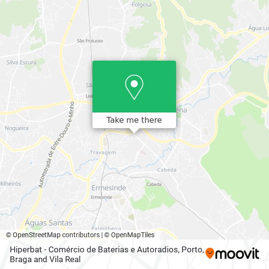 Hiperbat - Comércio de Baterias e Autoradios map