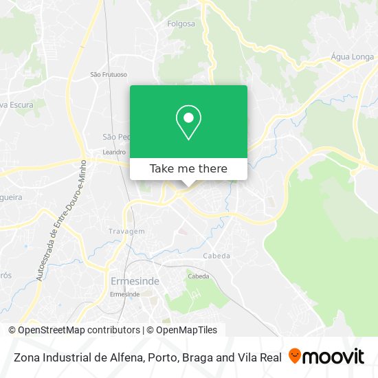 Zona Industrial de Alfena map
