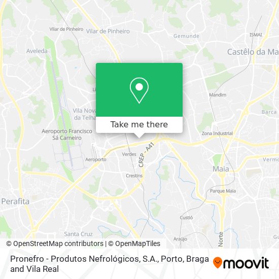 Pronefro - Produtos Nefrológicos, S.A. map