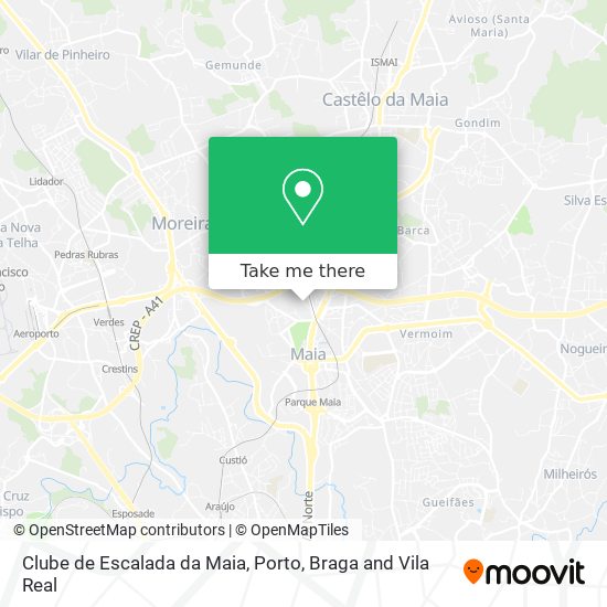 Clube de Escalada da Maia map