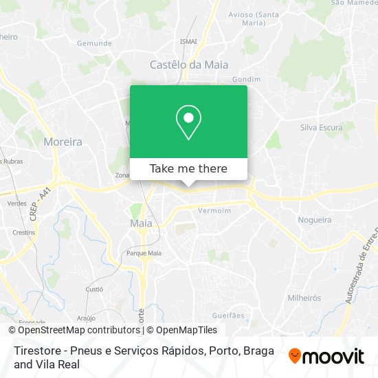 Tirestore - Pneus e Serviços Rápidos mapa