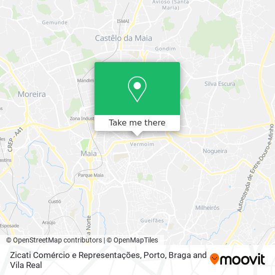 Zicati Comércio e Representações map