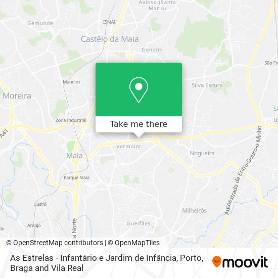 As Estrelas - Infantário e Jardim de Infância map