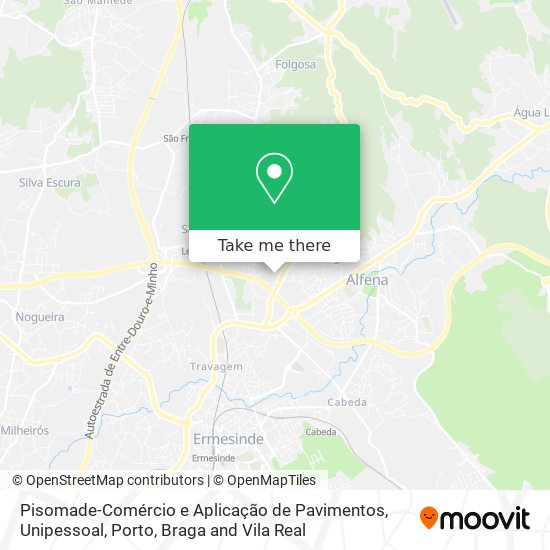 Pisomade-Comércio e Aplicação de Pavimentos, Unipessoal mapa