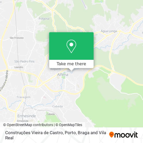 Construções Vieira de Castro mapa