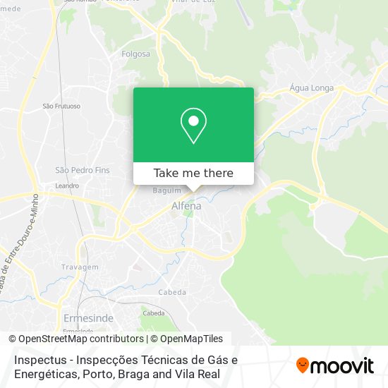 Inspectus - Inspecções Técnicas de Gás e Energéticas map