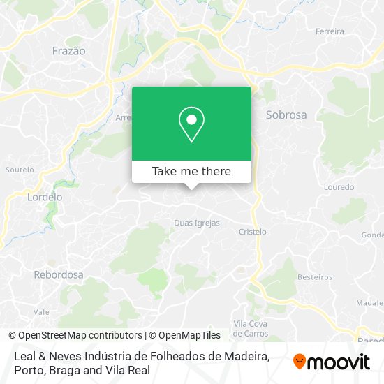 Leal & Neves Indústria de Folheados de Madeira map