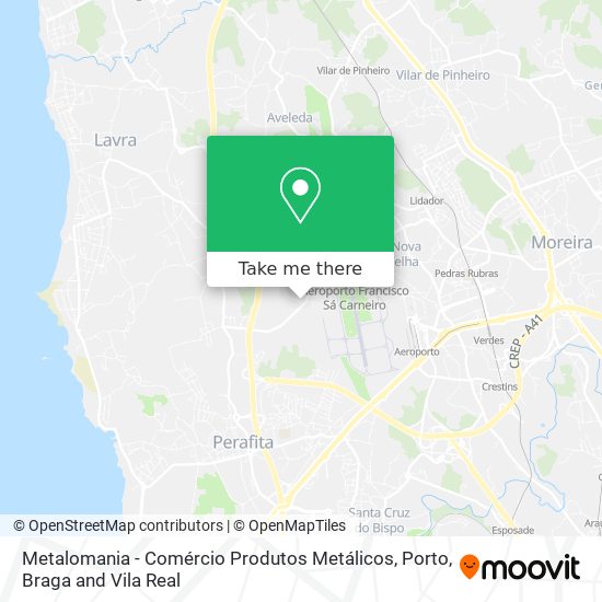 Metalomania - Comércio Produtos Metálicos mapa