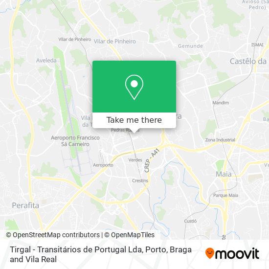 Tirgal - Transitários de Portugal Lda map