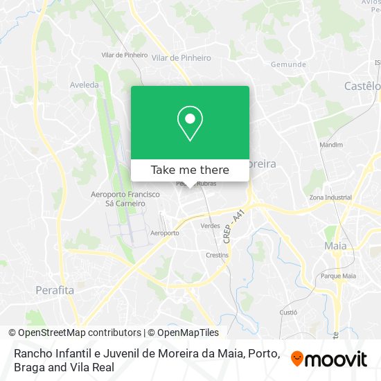 Rancho Infantil e Juvenil de Moreira da Maia map