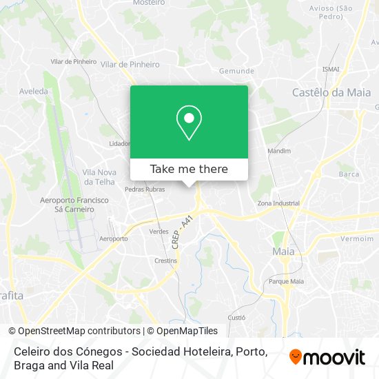 Celeiro dos Cónegos - Sociedad Hoteleira map