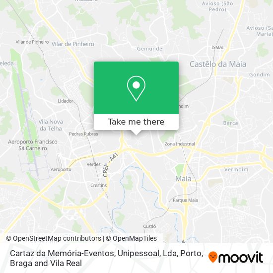 Cartaz da Memória-Eventos, Unipessoal, Lda map