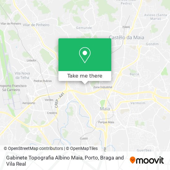 Gabinete Topografia Albino Maia map