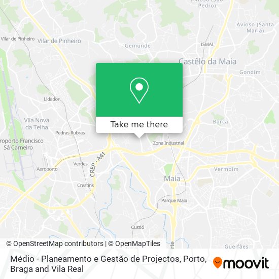 Médio - Planeamento e Gestão de Projectos mapa