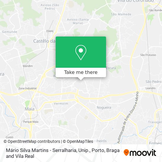 Mário Silva Martins - Serralharia, Unip. map