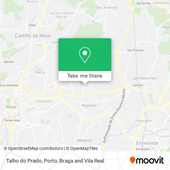 Talho do Prado map