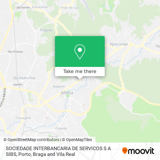 SOCIEDADE INTERBANCARIA DE SERVICOS S A SIBS map