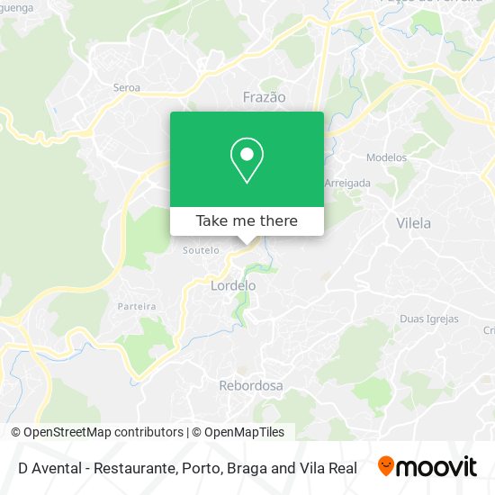 D Avental - Restaurante mapa