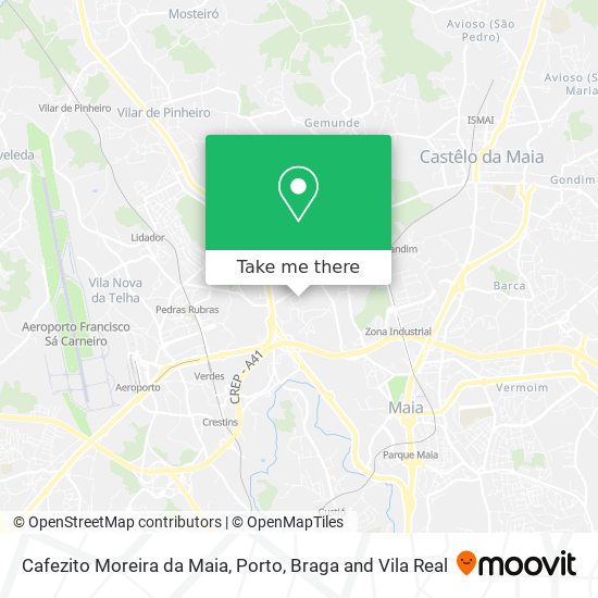 Cafezito Moreira da Maia map