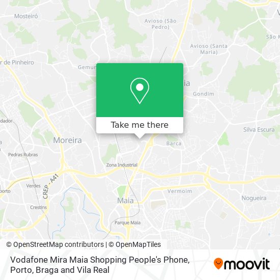 Vodafone Mira Maia Shopping People's Phone map