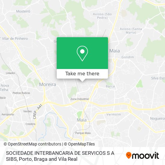 SOCIEDADE INTERBANCARIA DE SERVICOS S A SIBS map