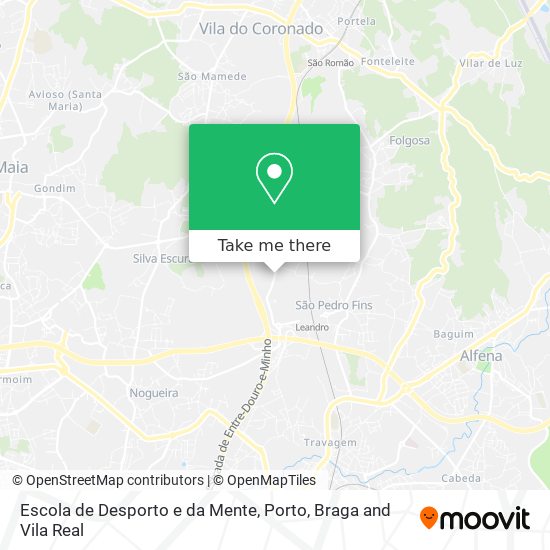 Escola de Desporto e da Mente map