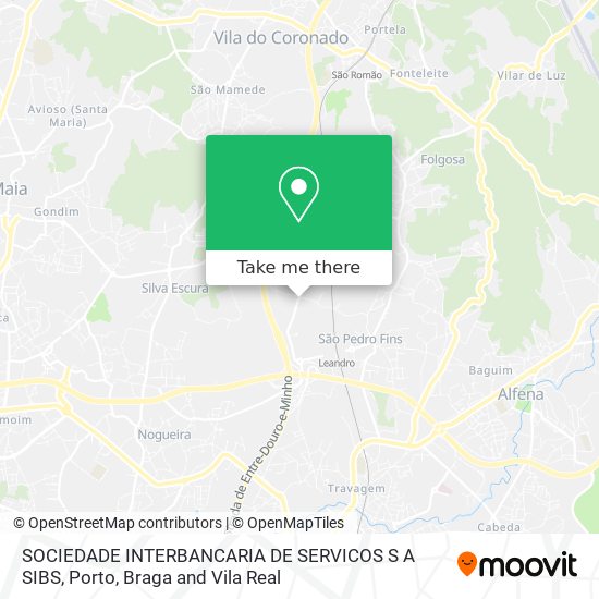 SOCIEDADE INTERBANCARIA DE SERVICOS S A SIBS mapa