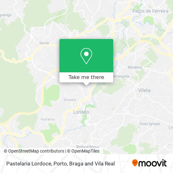 Pastelaria Lordoce mapa