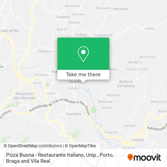 Pizza Buona - Restaurante Italiano, Unip. map