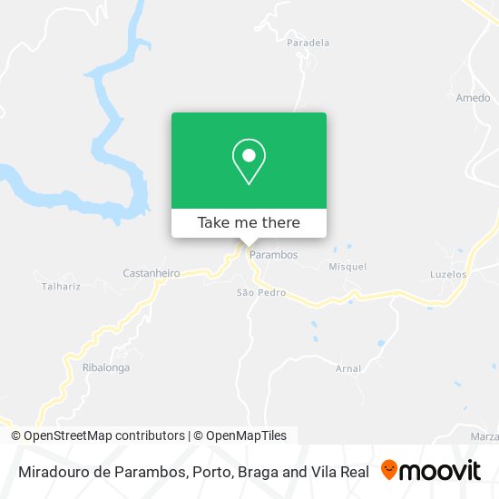 Miradouro de Parambos mapa