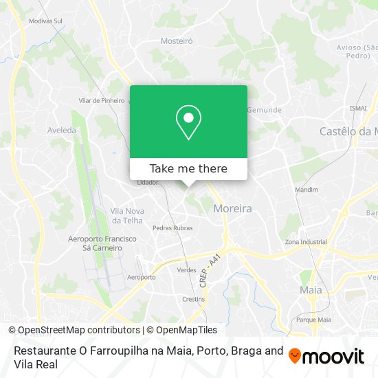 Restaurante O Farroupilha na Maia map