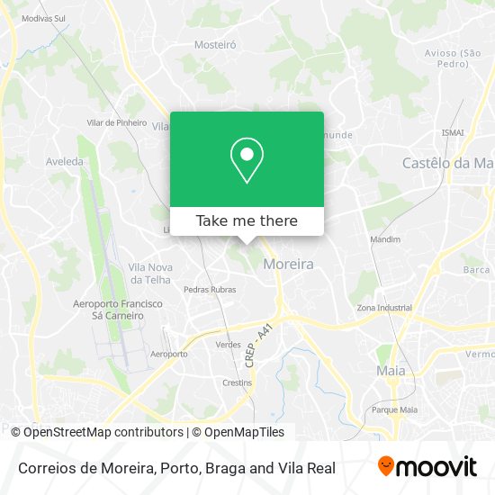 Correios de Moreira map