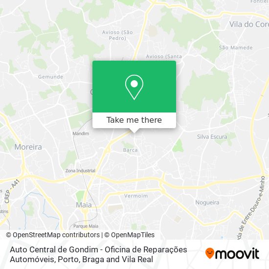 Auto Central de Gondim - Oficina de Reparações Automóveis map
