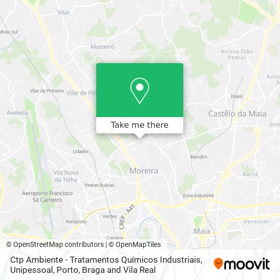 Ctp Ambiente - Tratamentos Químicos Industriais, Unipessoal mapa