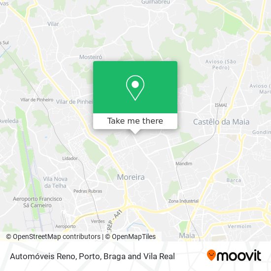 Automóveis Reno mapa